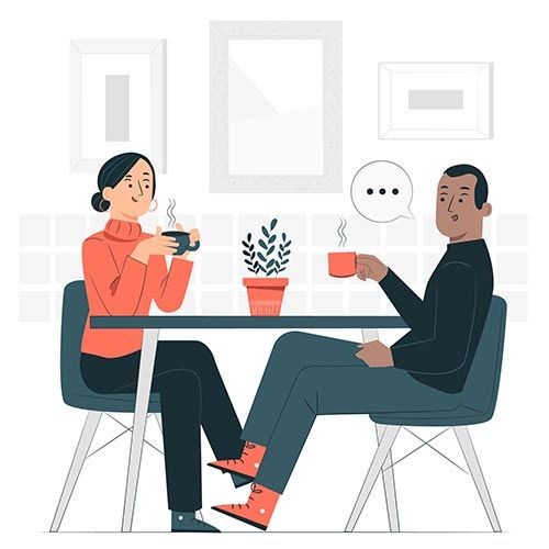 personas conversando